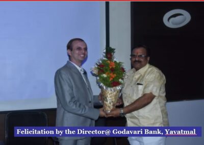 Jasmin Dawada Felicitated by Director of Godavari Bank