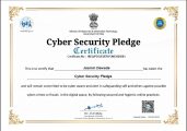 Jasmin Dawada Cybersecurity Pledge Certificate