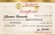 Jasmin Dawada Digital Marketing Certificate