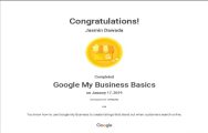 Jasmin Dawada Google My Business Digital Marketing Certificate